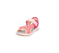 Superfit Mädchen Sandaletten Pebbles, Kinder Sandalen, Weite: M IV, offene Schuhe, Sommersandalen, Klettverschluss, t-spange, Mehrfarbig (000), 32 EU