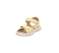 Superfit Mädchen Sandaletten SPARKLE, Kinder Sandalen, Weite: M IV, klettverschluss, t-spange, sommerschuhe, freizeitschuhe, GELB (000), 29 EU