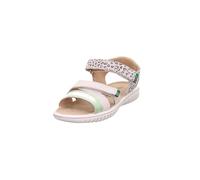Superfit Leder-Sandale Sparkle Mädchen Weiß/Hellgrün Größe 34