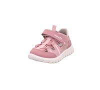 Sneaker SUPERFIT "SPORT7 MINI WMS: mittel", Damen, Gr. 24, rosa, hellgrau, Lederimitat, Textil, Veloursleder, Schuhe Sneaker, Klettschuh, mit herausnehmbarer Einlage, Größenschablone zum Download (329