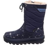 Superfit Mädchen und Jungen Winterstiefel Flavia, Kinder Stiefeletten, Weite: M IV, Booties, halbstiefel, Kurzstiefel, BLAU (000), 35 EU