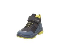 Superfit Mädchen und Jungen Ankle Boots Jupiter, Kinder Stiefeletten, Weite: W V, uebergangsschuhe, uebergangsstiefel, flach, BLAU/GELB (010), 34 EU