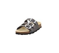Superfit Mädchen und Jungen Pantoletten Fussbettpantoffel, Kinder Slip On, Weite: M IV, Plateau-Sohle, Slipper, Mokassins, Slides, SCHWARZ (010), 26 EU