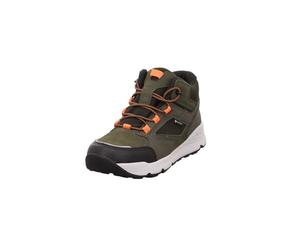 Superfit Mädchen und Jungen Schnürhalbschuhe Free Ride, Kinder Stiefeletten, Weite: M IV, halbstiefel, Kurzstiefel, GRÜN/ORANGE (000), 34 EU