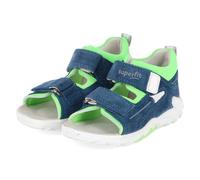 Superfit Sandale Flow 8020 Jungen Blau/Hellgrün Leder & Textil 20 EU