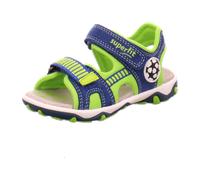 RICOSTA Jungen Sandalen Wave, Kinder Sommerschuhe, Weite: Mittel, waschbar, Outdoorsandalen, Klettverschluss, Adriatic/grau (140), 28 EU