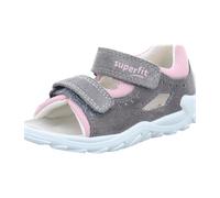 Superfit - Kid's Flow - Sandalen, Gr. 23, braun/rosa (Grau/Rosa)
