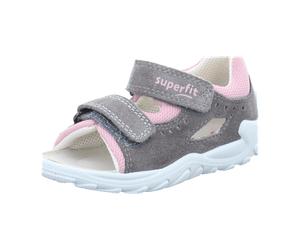 Superfit Sandale Leder FLOW für Kinder, grau, Größe 26 EU