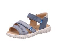 Superfit Mädchen Sparkle Sandale, Blau Silber 8000, 34 EU Weit