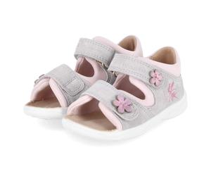 Superfit Sandalen POLLY - Gr. 20 - Grau - Leder & Textil