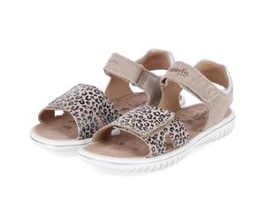 Superfit Sandalen SPARKLE Beige - Gr. 35 - Echt Leder