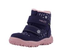 Klettboot SUPERFIT "HUSKY1 WMS: mittel" Gr. 21, blau (dunkelblau, rosa schneeflocken) Kinder Schuhe (15924441-21) dunkelblau, rosa schneeflocken
