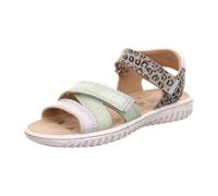 Sandale Leder \ SPARKLE HELLGRÜN/BEIGE - Gr. - 32