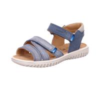 Superfit Mädchen Sparkle Sandale, Blau Silber 8000, 30 EU Weit