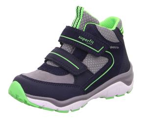 Superfit Sport5 Jungen Gore-Tex Halbschuh Klettverschluss Outdoor blau grün 28