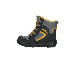 Superfit Stiefel Lederimitat/Textil Grau/Gelb - 21