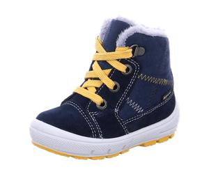 Superfit Stiefelette Leder GROOVY für Kinder, blau, Größe 29 EU