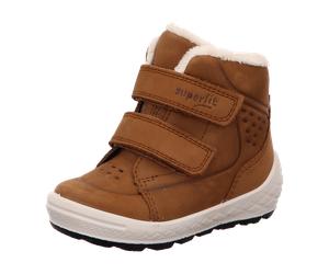 Superfit Stiefelette Leder GROOVY für Kinder, braun, Größe 28 EU