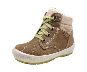 Superfit Stiefelette Leder GROOVY für Kinder, oliv, Größe 19 EU