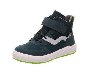 Superfit Stiefelette Leder MAVERICK für Kinder, blau, Größe 34 EU