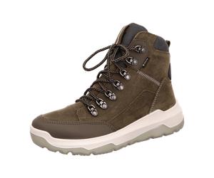 Superfit Stiefelette Leder SPACE für Kinder, oliv, Größe 38 EU