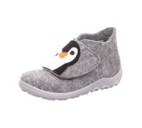 Superfit Unisex-Kinder-Hausschuh HAPPY OCTI Grau-Schwarz 23