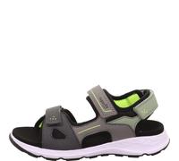 Superfit Criss Cross Sandale, Grau/Hellgrün 2000, 38 EU