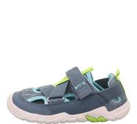 Superfit Jungen Kletthalbschuhe Trace, Kinder Halbschuhe, Weite: M IV, lose Einlage, Freizeitschuhe, Klettverschluss, BLAU/HELLGRÜN (000), 33 EU