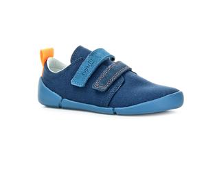 Superfit Vento Blau / Orange Barfußsneakers | Gr. 32