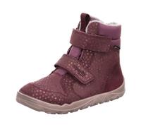 Barfußschuh SUPERFIT "WALDERI, WMS: weit", Jungen, Gr. 35, rot, Nubukleder, Veloursleder, Schuhe Barfußschuh, Winterboots mit Klettverschlüssen, Größenschablone zum Download (56041627-35) rot