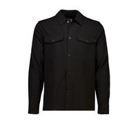 Hemdjacke LINDBERGH "Lindbergh Hemdjacke", Herren, Gr. M, schwarz, Oberstoff: 35% Polyester (recycelte Fasern), 31% Viskose, 30% Polyester, 4% Elasthan, lässig geschnitten, Jacken (43818622-M) schwarz