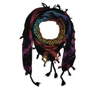 Superfreak Palituch - schwarz - Tie dye-Batik-bunt 01 - Kufiya PLO Tuch