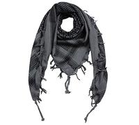 Superfreak Palituch zweifarbig klassisch°PLO Schal°100x100 cm°Pali Palästinenser Arafat Tuch°100% Baumwolle - alle Farben!!!, Grau/Schwarz, 100x100cm