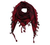 Superfreak Palituch zweifarbig klassisch°PLO Schal°100x100 cm°Pali Palästinenser Arafat Tuch°100% Baumwolle - alle Farben!!!, Rot-bordeaux/Schwarz, 100x100cm