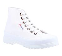 Superga 2341 Alpina Harz Ösen 100% Baumwolle Damen Weiß Stiefel EU 38,5 / UK 5,5