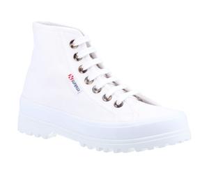 Superga 2341 Alpina Harz Ösen 100% Baumwolle Damen Weiß Stiefel EU 40,5 / UK 7