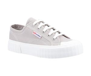 Superga 2630 Stripe 100% Baumwolle Damen Grau Colomba Turnschuhe EU 37 / UK 4