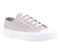 Superga 2630 Stripe 100% Baumwolle Damen Grau Colomba Turnschuhe EU 38,5 / UK 5,5