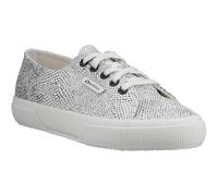 Superga 2730 Micro Faux Snake Faux Leder Damen Weiß Avorio/Schwarz Snake Trainers EU 38,5 / UK 5,5
