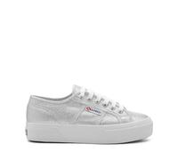 Superga 2740 Plattformklingen, Oxford, flach, Unisex, Erwachsene, Silbergrau, 42 EU, Silbergrau, 42 EU