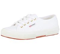 Superga 2750 Cotu Classic, Unisex-Erwachsene Sneaker, Weiß (White/Gold A15), 35 EU