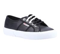 Superga 2750 Leather Herren Schwarz/Weiß Turnschuhe EU 44.5 / UK 10
