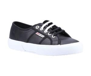 Superga 2750 Leather Herren Schwarz/Weiß Turnschuhe EU 44.5 / UK 10
