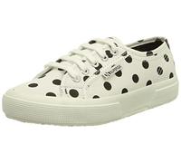 SUPERGA 8033773994629 Sneaker, White Black Dots, 36 EU