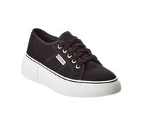 Superga Damen 2287 Bubble Line, Schwarz/Weiß, 37 EU
