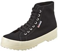Superga Damen 2341 Alpina Gum Oxford-Schuh, Black Shiny Offwhite, 38 EU