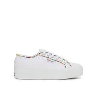 Superga Modell 2740 Weiße Sneakers Mit Mehrfarbigem Perlenmuster für Damen - 40
