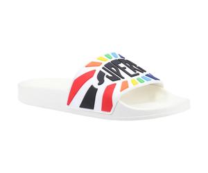 Superga Damen Pantolette Mehrfarbig Logo Sandalen Weiß 34786 EU 38,5 / UK 5,5