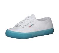 Superga Damen Sneaker 2750 Cotutransparentsole S1113DW-A0A 36 White Blue Lt Crystal