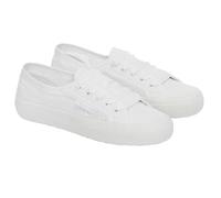 Sneaker SUPERGA "2750 FLOWER SANGALLO" Gr. 38, weiß Schuhe Sneaker aus besticktem Textilmaterial (45504626-38)